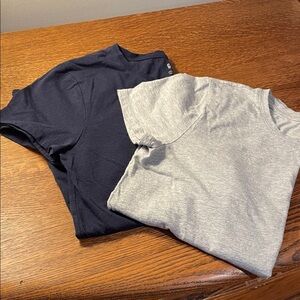 GAP Tee Shirts- Heather Gray and Navy Crewneck Tees